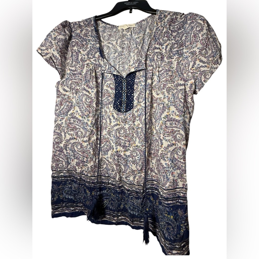 Farmers Market Patterned‎ Paisley Blouse